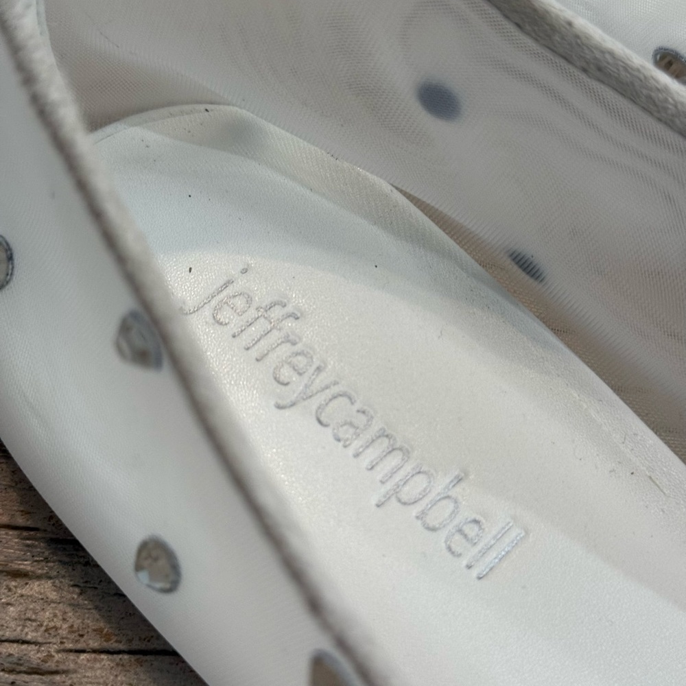 Jeffrey Campbell White Studded Women's Shoes size 10 - Picture 10 of 10